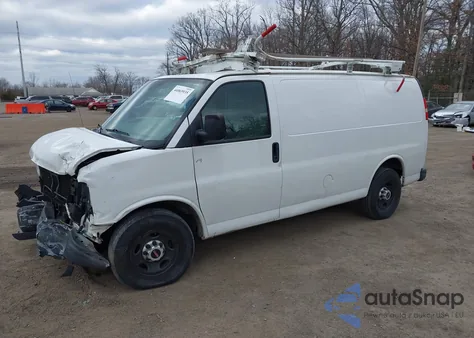 2014 GMC Savana 3500 Work Van from USA, damaged, VIN 1GTZ7TCG4E1111634